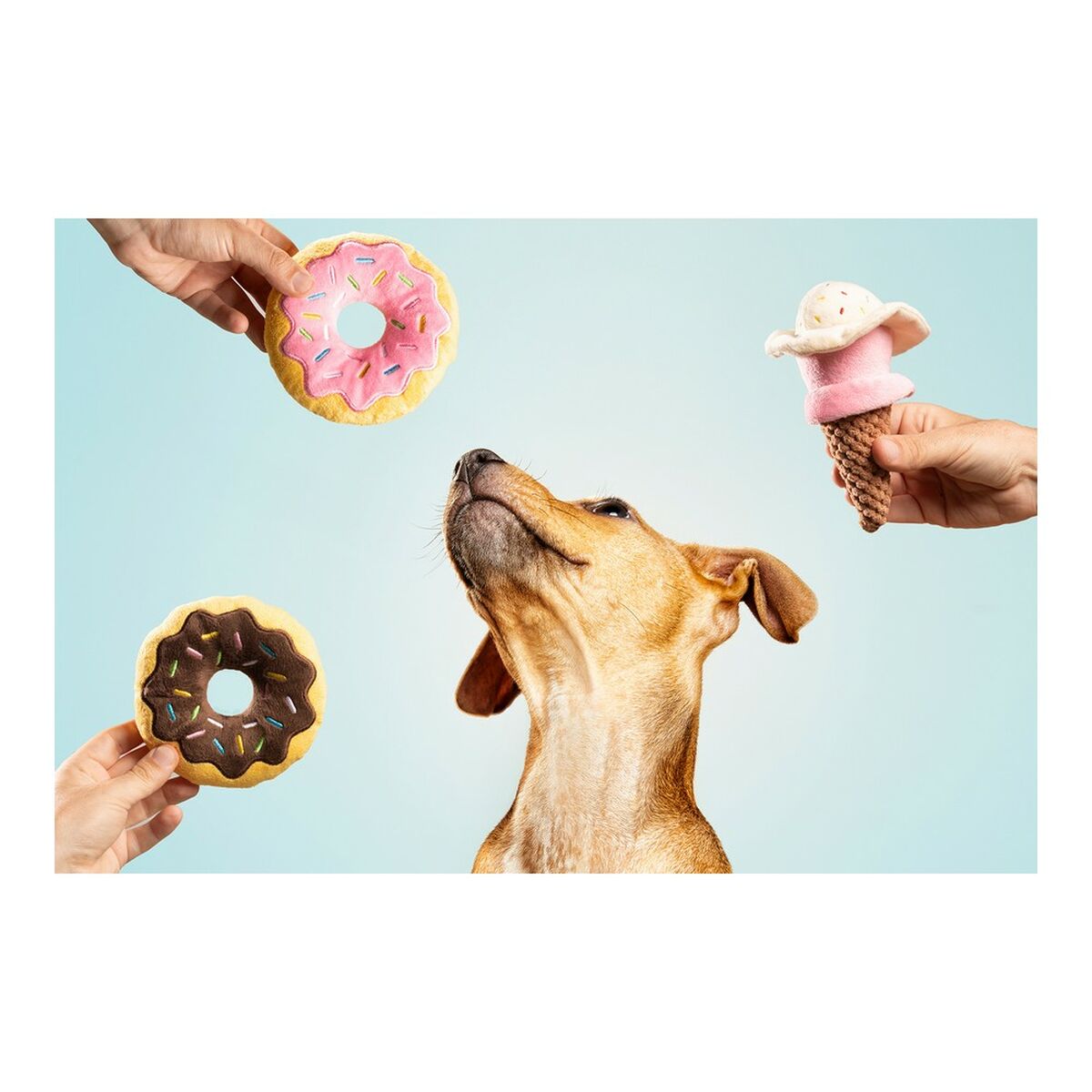 Plüschspielzeug Eiscreme für Hunde