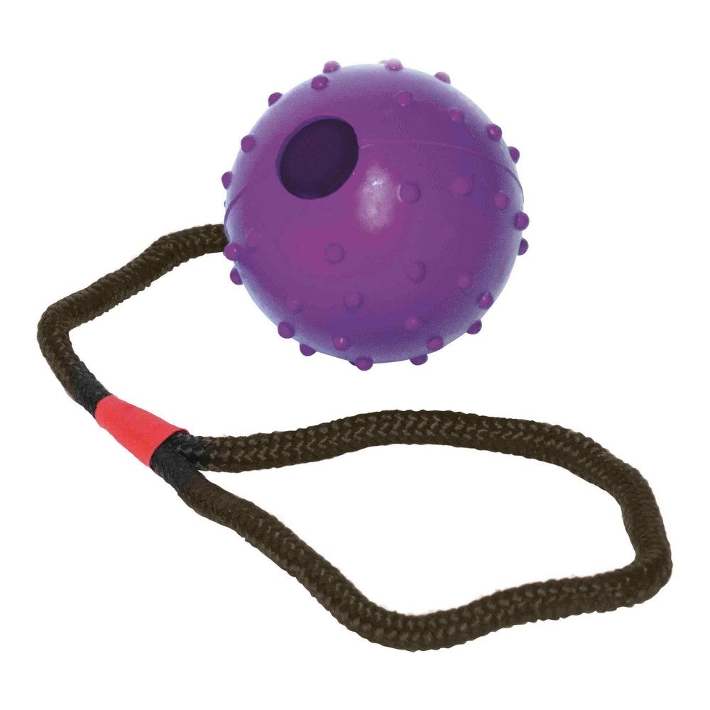 Gummiball mit Schnur für Hunde