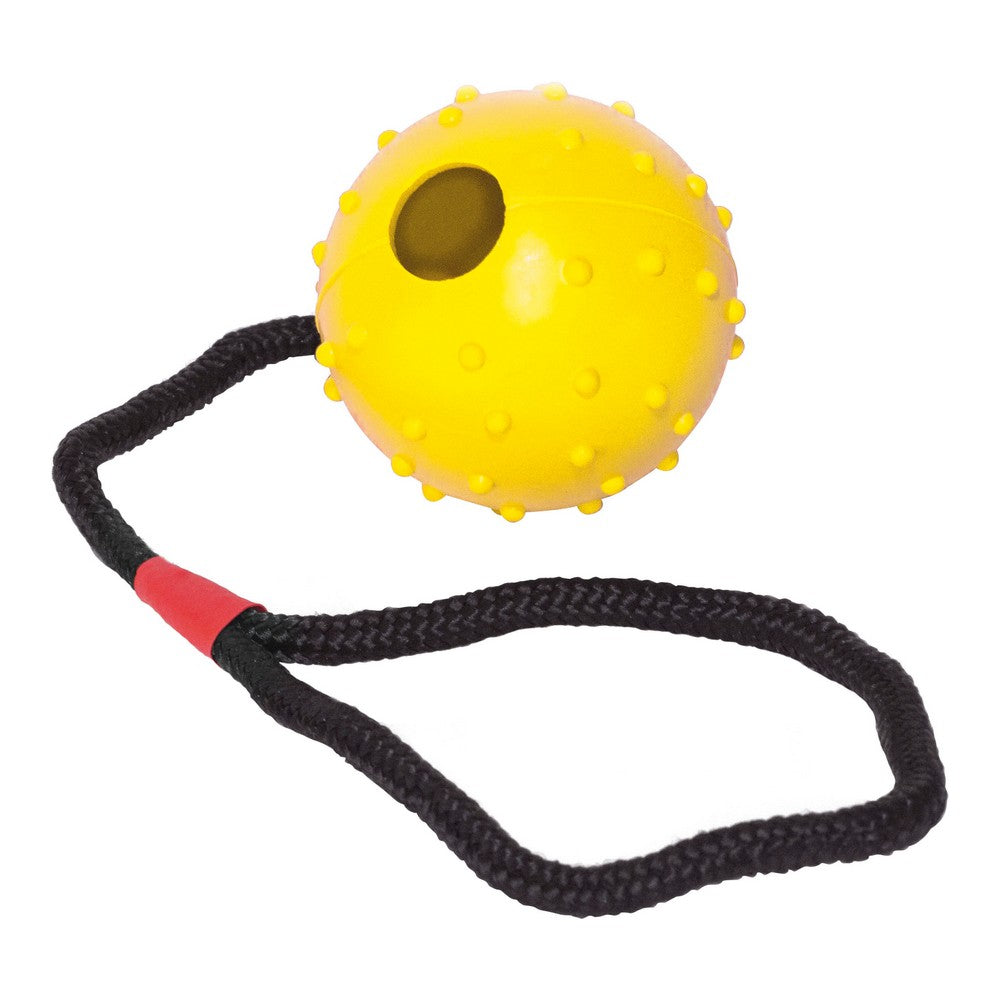 Gummiball mit Schnur für Hunde